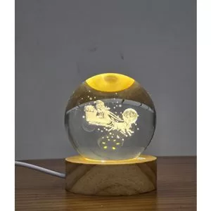 چراغ خواب گوی شیشه ای مدل بابا نوئل