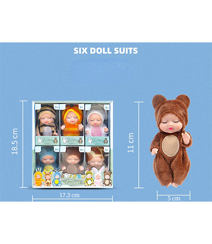 عروسک های نوزاد لباس حیوانی مجموعه 6 عددی محصول بانو مد Products